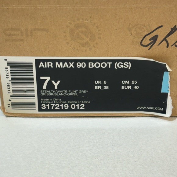Nike Air Max 90 boot ‘Stealth’  7Y Women’s 8.5 winter boots - Picture 2 of 9